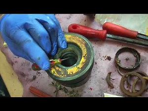 Replacing Seals On Hydraulic Cylinder Cat D3 Bulldozer