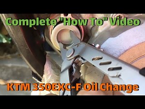 Cómo cambiar el aceite de motor y filtro de aceite de la Ktm Exc-F 350