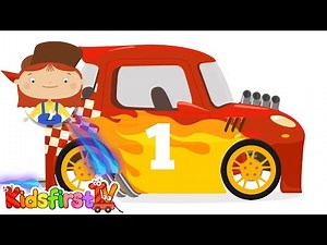 Doctor McWheelie & a racecar. Baby cartoon.