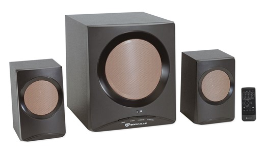 Rockville ROCK MEDIA Home/Computer Speakers+Subwoofer/Bluetooth/USB/SD