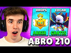 ABRO 210 DROPS ANGELICALES Y CONSIGO *GRATIS* a EDGAR ANGEL en BRAWL STARS