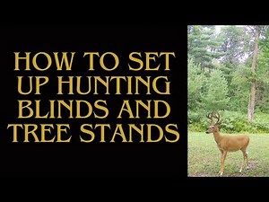 How to set up Tree Stands and Hunting Blinds