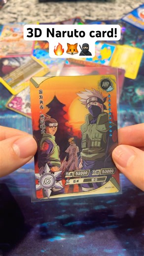 3D Naruto card! #naruto #narutoshippuden #narutouzumaki #narutoedits #sasuke #anime #kakashi #viral