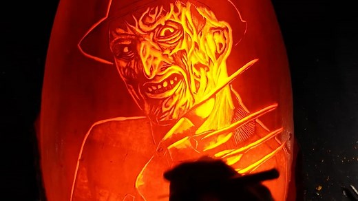 Freddy Krueger-themed pumpkin carving will get you in the Halloween spirit