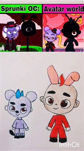 mysprunkioc brown from brown and friends vs Bryson from hamination in avatar world