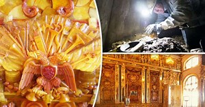 The greatest Russian treasure is "discovered": It was believed that the amber room was destroyed, but it was "found" in the underground bunker of the Nazis (Photo/Video)