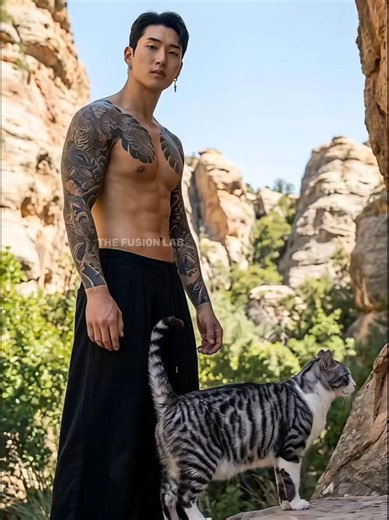 Human Cat Transformation: A Fusion Art Experience