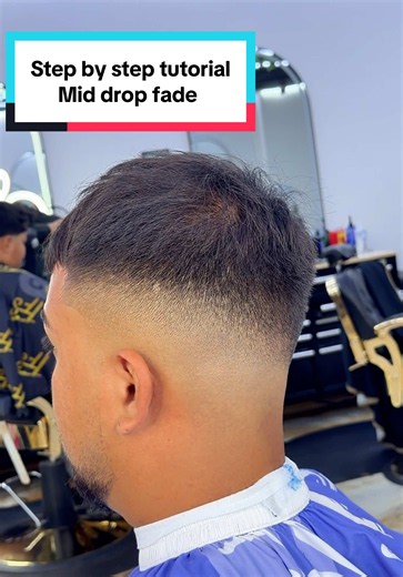 Mid Fade with Textured Fringe Top Tutorial for Beginner Barbers