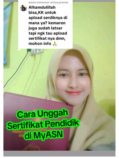 Cara Upload Sertifikat Pendidik di MyASN