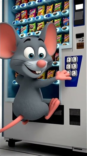 Mouse Messes With the Platform Vending Machine 🍫🐭🤣 #FunnyAnimals