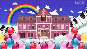 Latar Belakang Piano Rumah Balon Kartun | Video MP4 unduhan gratis - Pikbest