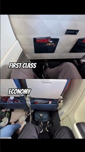 Airline Seat Comparison: Delta First Class vs. Economy Are Upgrades Worth It? 💺✈️ #DeltaAirlines