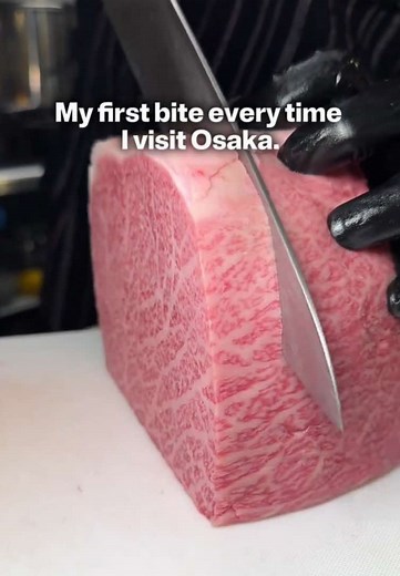 My first bite every time I visit Osaka. #wagyubeef #osakatrip #wagyusteak #japantourism #japantravel ［Opening hours 🕚 ］ Lunch: 11am to 3pm Dinner: 5pm to 11pm 📍 Ribera Nishishinsaibashi 1F, 2-6-9 Nishishinsaibashi, Chuo-ku Osaka-shi, Osaka 542-0086
