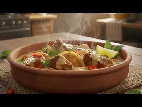 HOW TO MAKE CREAMY COCONUT SAUCE WITH GOAT MEAT | Rich Creamy & Delicious