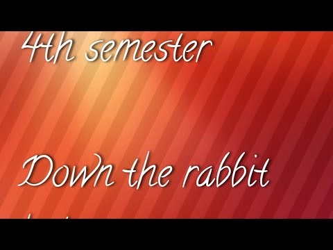 Down the rabbit hole 2nd class class xii 4th semester
