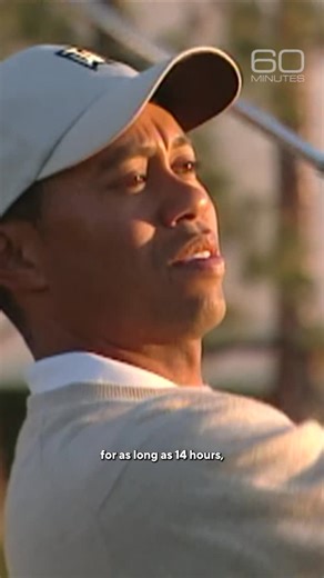60 Minutes on Instagram: "For Tiger Woods, practice is the key, and his work ethic is legendary. In 2006, 60 Minutes reported that he enjoyed spending 14 hours a day hitting balls in a never-ending quest for perfection. Today, Woods turns 50."