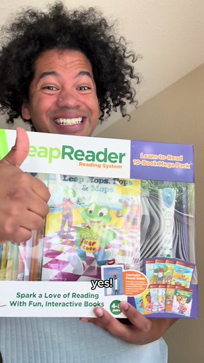 Help your child on their learn-to-read journey! 📚😊 Video Description: Mychal wonders if you or any of the readers in your life connect with reading by tracing alone with your finger, also known as finger tracking. He says, “THAT’S OKAY!” He brings out the @LeapFrog LeapReader system, helpful for early reading skills. The device can be used similarly to finger tracking, guiding you to use books to hear words read aloud, highlight them, sound out words, and even assists with spelling. He encoura