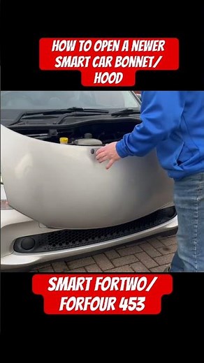 How to open a Newer Smart Fortwo/Forfour bonnet/hood/service hatch #fortwo #smartcars #forfour #453