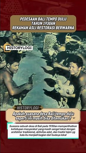 Pedesaan BALI tempo dulu tahun 1930an #shorts #sejarah