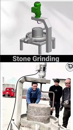 Ancient Stone Grinder Powered by a Motor! 🤯