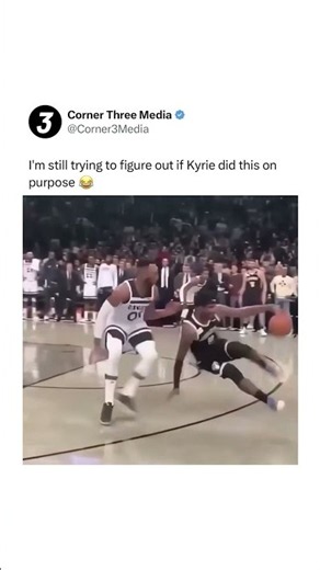 Do you think Kyrie did this on PURPOSE? 😂