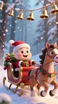 Jingle Bells Christmas Song 🎅❄️ | Kids Cartoon | Holiday Animation #viral cartoon#nursery cartoon