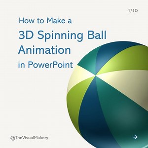 PowerPoint Art & Animation on Instagram: "⁣⠀ ⁣ Here's a detailed step-by-step guide on how to create a 3D spinning ball animation using PowerPoint.⠀ ⠀ ⠀ ⁣ Hope you find this useful. Let me know if you like to see more posts on PowerPoint animation tricks like this. ❤️"