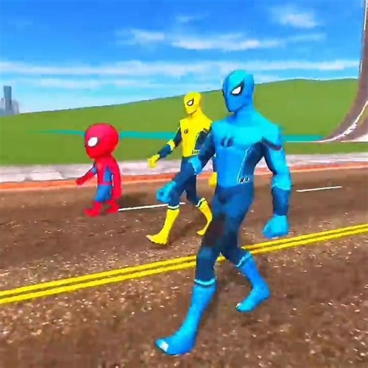 😱 GIANT PORTAL MYSTERY! Saves Spiderman From Secret Cage 💥|Spiderman Ramp Challenge – #ibd3d #shorts