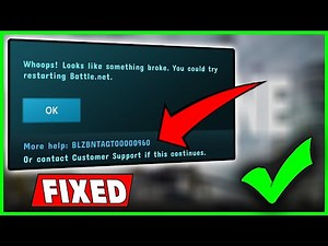 How To Fix Error BLZBNTAGT00000960 BATTLE.NET Error