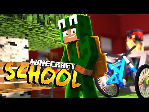 OUR FIRST DAY BACK AT SCHOOL - Minecraft School w/ Little Lizard