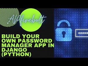 Password Manager Application in Python (Django) - Demo