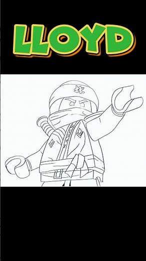 How To Draw LLOYD | NINJAGO | Step By Step #lloyd #ninjago #shorts #drawing