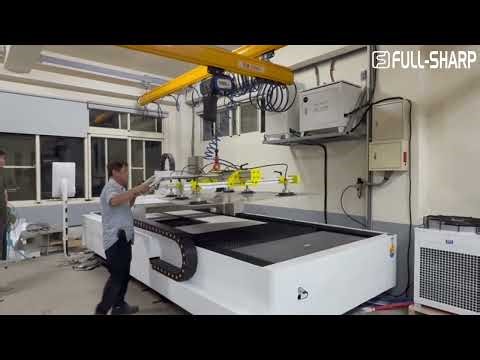 500kg Metal Sheet Lifting System | Overhead Light Crane + Vacuum Lifter for Laser Cutting
