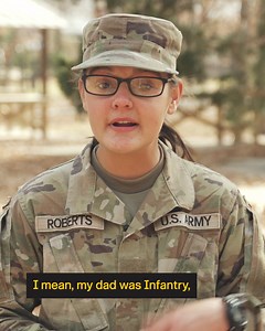 15 reactions | Cheerleader. Soldier. You don’t envision those two things together, and that’s the beauty of the Army. Pvt. Roberts (12B) is getting the full college experience while carrying on her family’s legacy of service. Message me for what Army life can do for you. | U.S. Army Recruiting Syracuse | Facebook