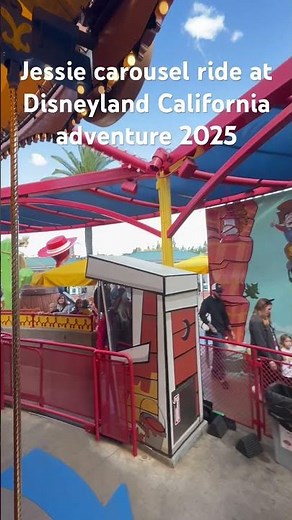 Jessie carousel ride at Disneyland California adventure 2025
