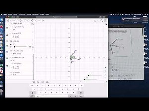 Ejercicio de estática:Fuerza Resultante (Hibbeler) EN GEOGEBRA