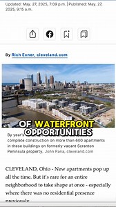 201K views · 2K reactions | : https://l.cleveland.com/3p9jap A whole new neighborhood is rising in the Flats, where there was once nothing but dust. Watch how Scranton Peninsula is becoming the city’s next hotspot. Video: John Pana / Rich Exner, clevelanddotcom | cleveland.com | Facebook