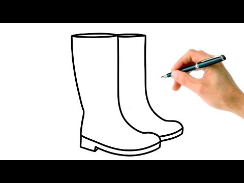 EASY HOW TO DRAW BOOTS 👢 TUTORIAL ☀️