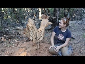 First Chainsaw Carving - Cornelius the Chicken