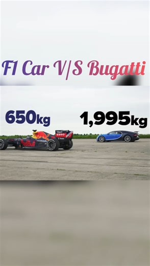 F1 Car V/S Bugatti || Drag Race || #buggati #f1 #dragrace #shorts #car