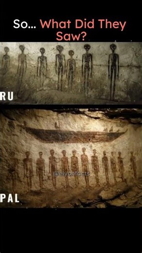 What Did They Truly See 👽☠️? #aliens #alienpainting #prehistoric