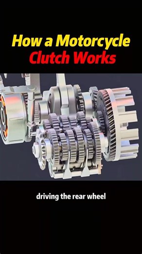 How a motorcycle clutch works #knowledge #science