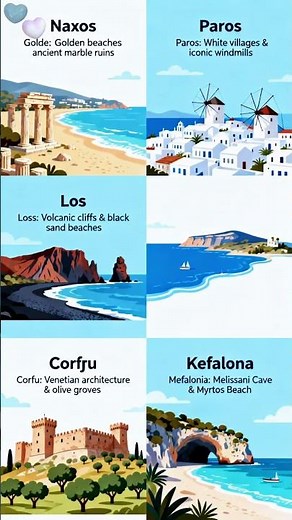 TOP 10 Greek Islands to visit🏝️