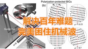 《今日科学》科学家突破百年物理难题实现机械波完美束缚