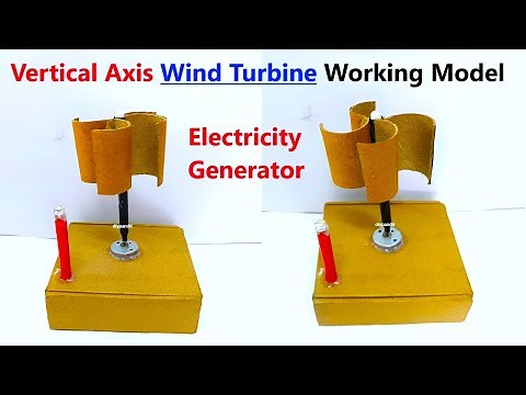 vertical axis wind turbine working model for science project exhibition - diy | DIY pandit