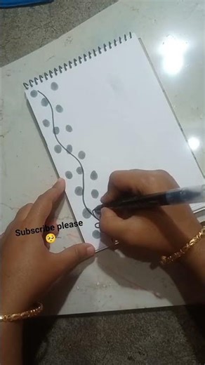 Handmade Border Design For Project #art #shorts #youtubeshorts