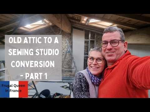 Old Attic to a Sewing Studio Conversion - Part 1 #FlexiSpot #flexispotamazoneu #flexispotamazon