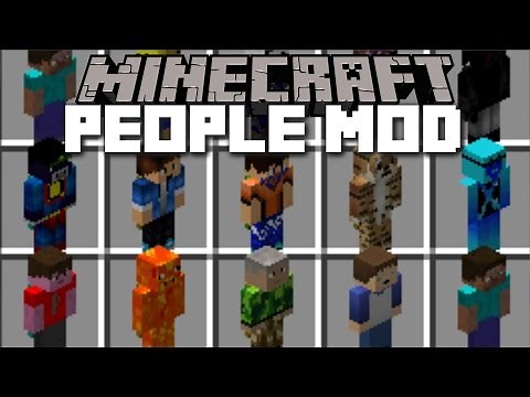 Minecraft PEOPLE MOBS MOD / POTATIANS IN REAL LIFE!! Minecraft
