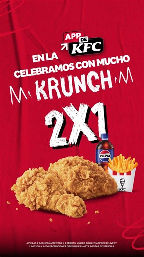 Celebrá el Día del Pollo Frito con un 2x1 desde el App de KFC