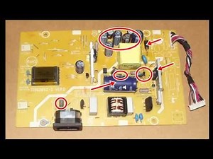 Curso reparación fuente conmutada MONITOR LCD revisión basica